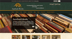 Desktop Screenshot of aardvark-books.com